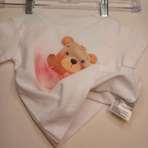 Baby "Love You"Teddy Bear 12 Month Tee. - Picture 8 of 11